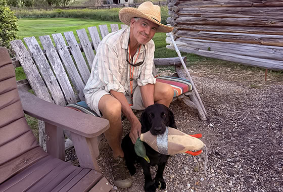 greg fay real estate montana with dog