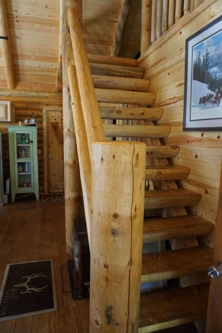 Cabin Stairs Idaho Twin Sisters Ranch