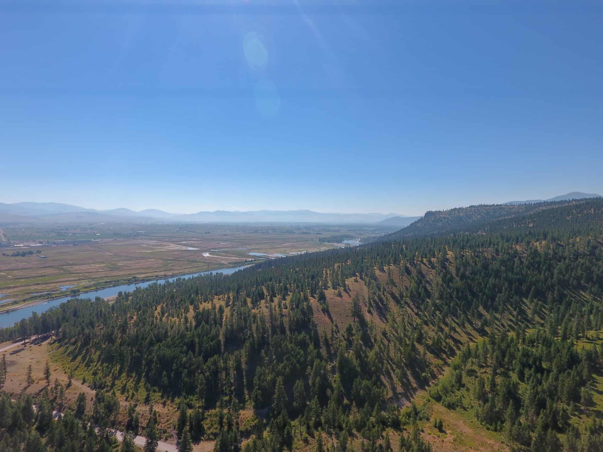Aerial View Montana Wild Horse Mountain Ranch