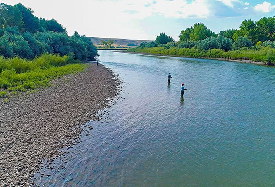 rj patterson montana broker fishing with buddy