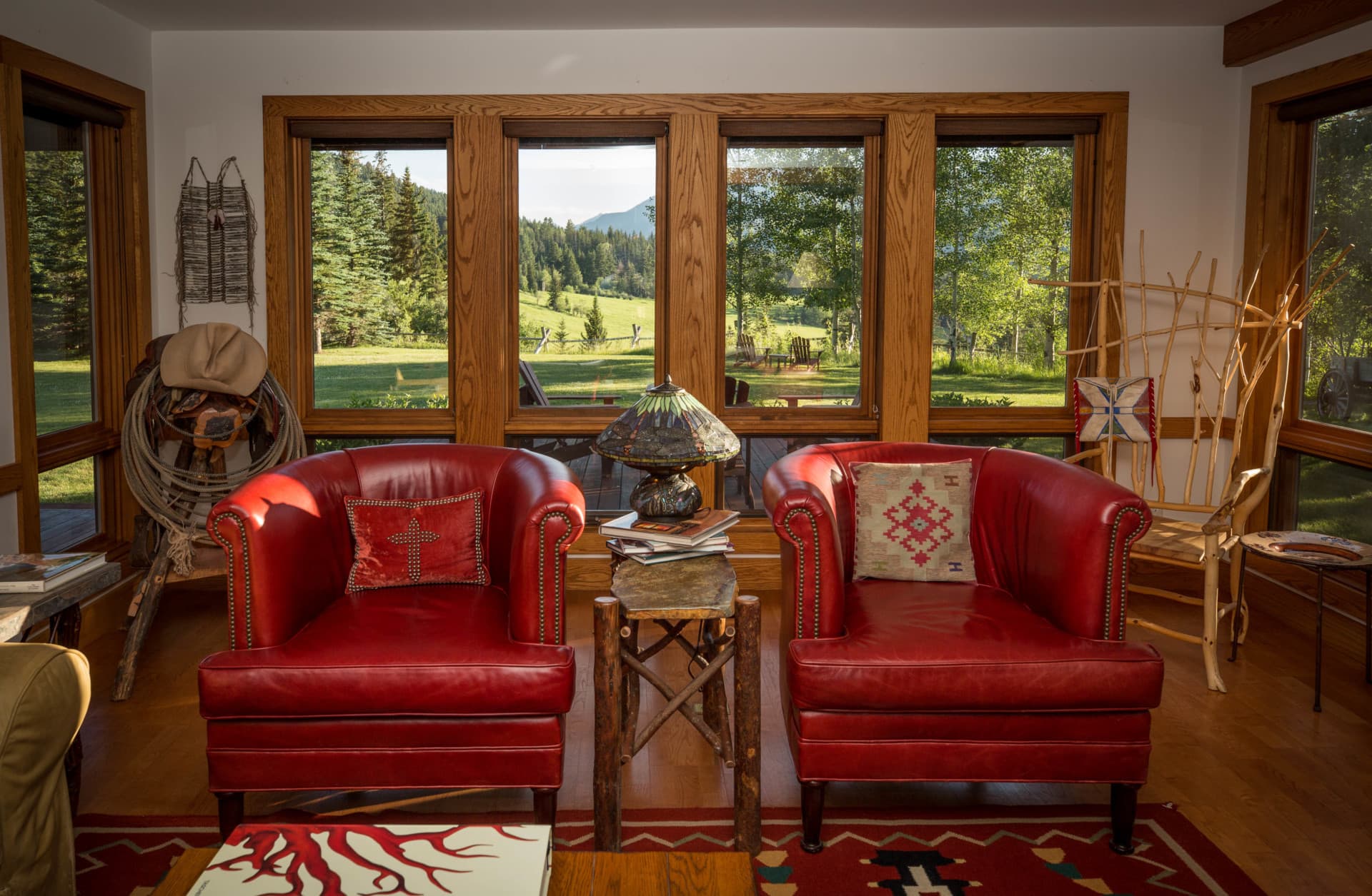Cozy Living Room West Boulder Angling Retreat Montana