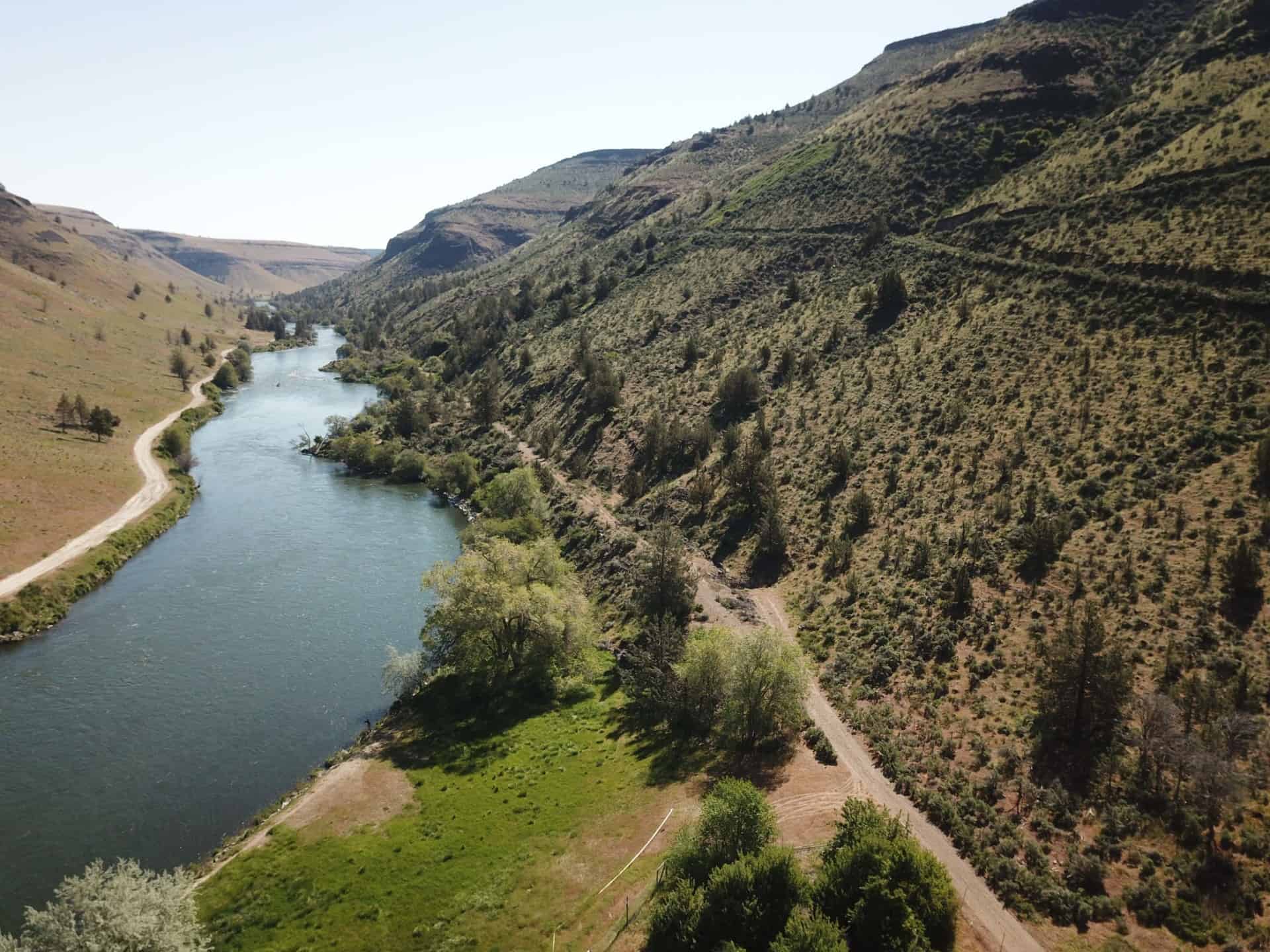 Scenic River Oregon Luelling Ranch Deschutes River