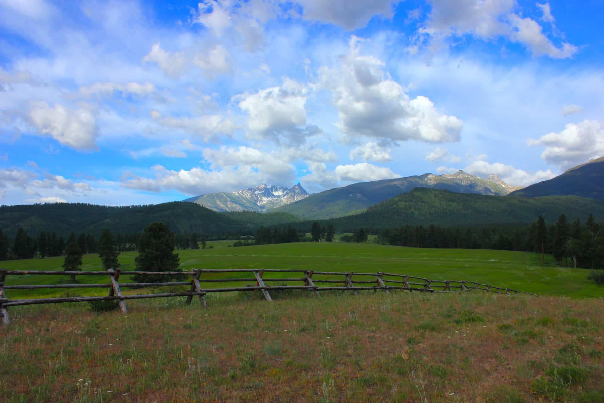 Pasture Montana Trapper View Ranch