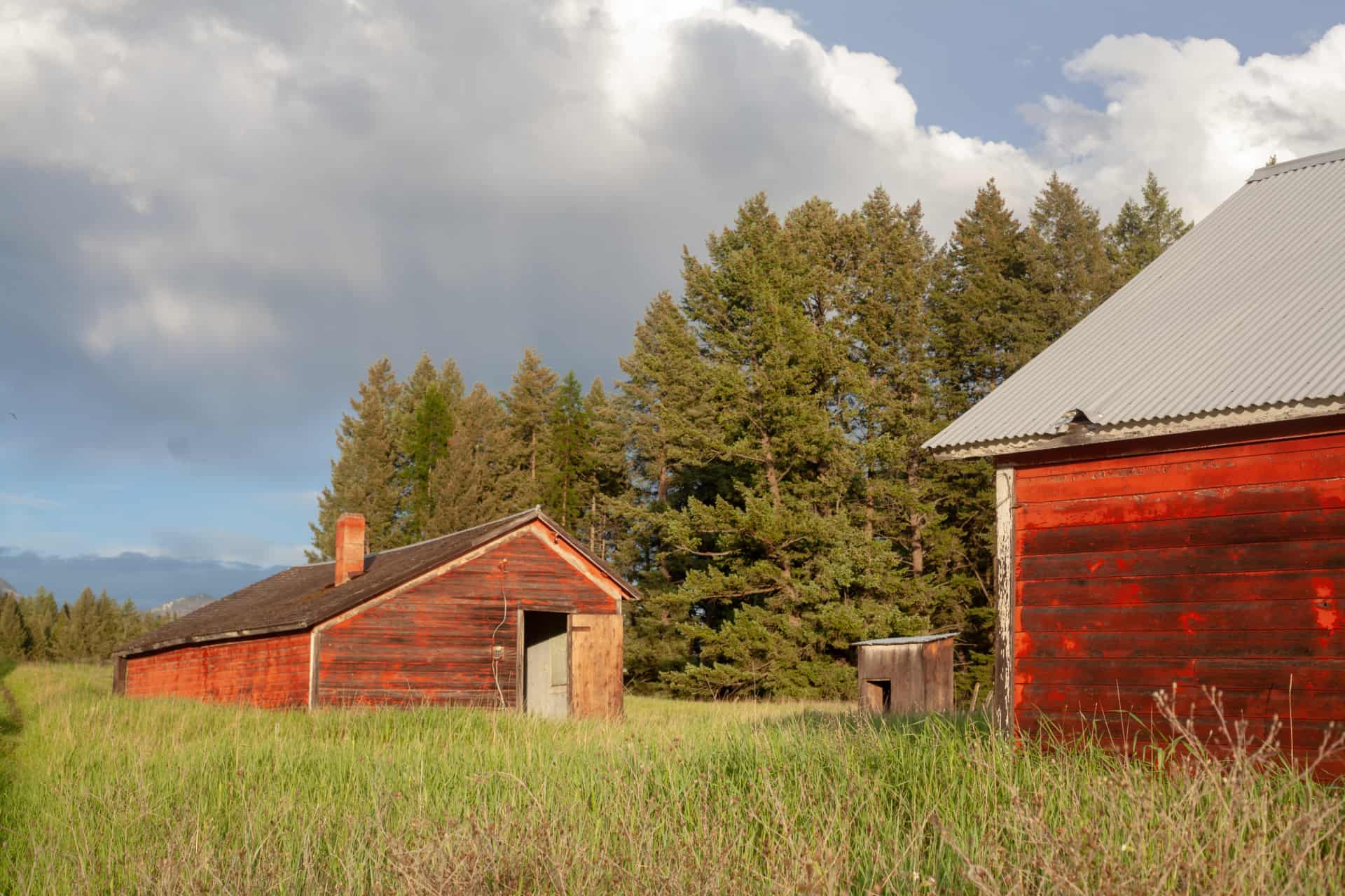 Red Barn Montana Swan Mountain Ranch