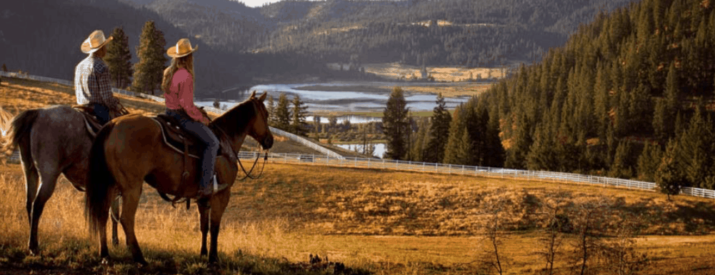 riding above lake idaho black rock horse ranch