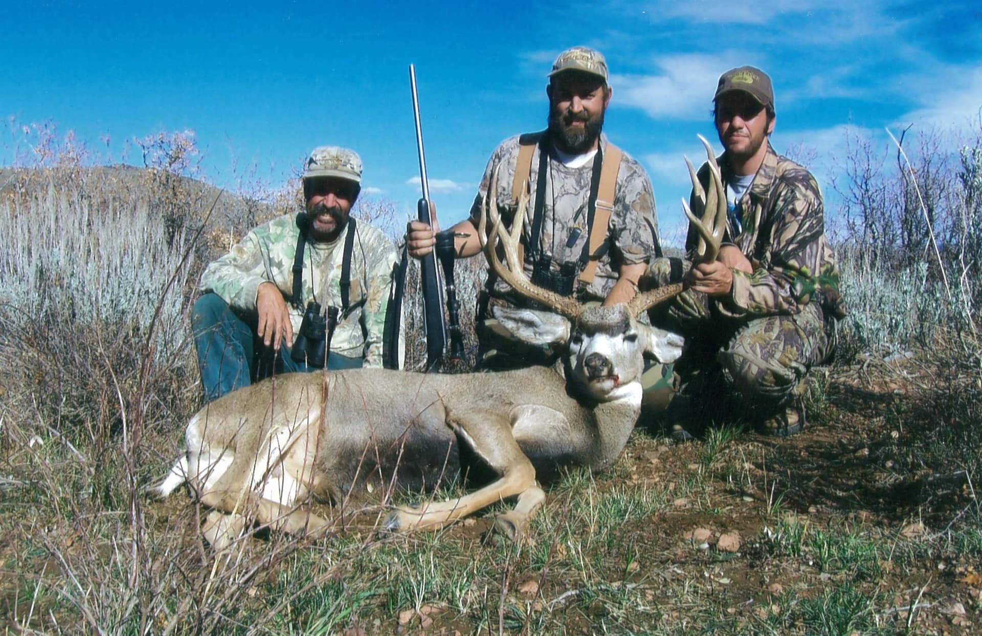 three guys and a deer idaho high desert ranc
