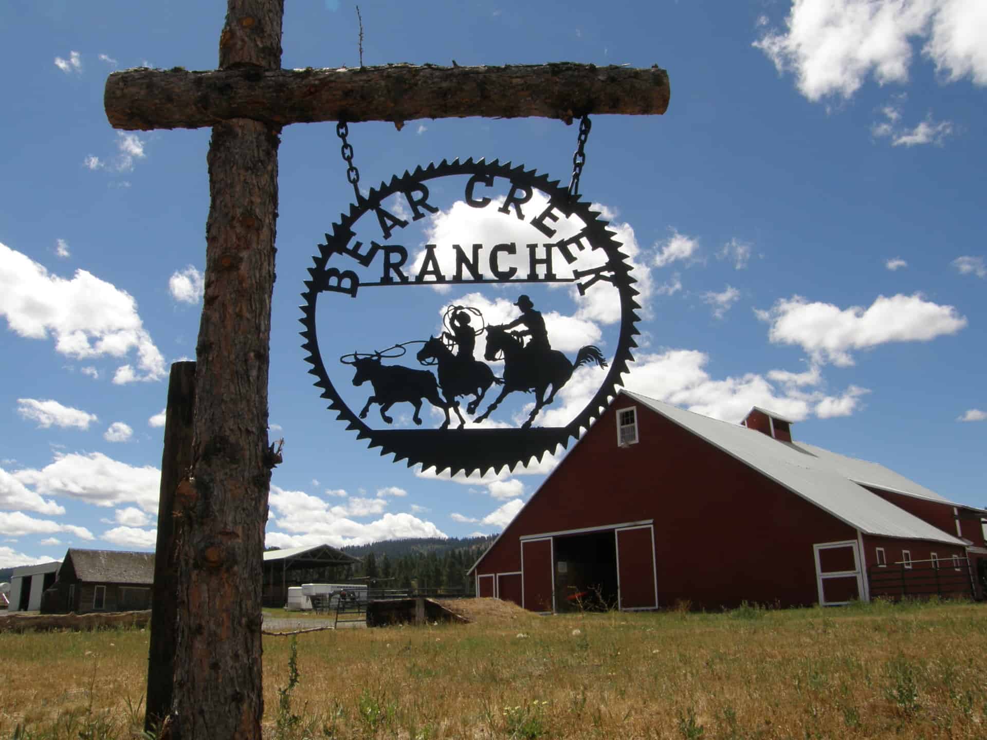 ranch sign Oregon Bear Creek Valley Ranch