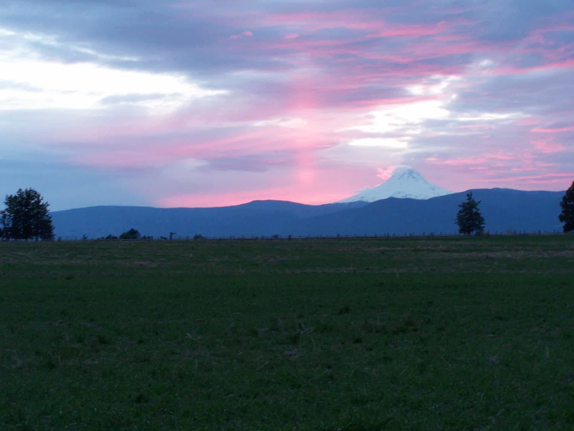 Beautiful Mt. Hood Sunset Oregon