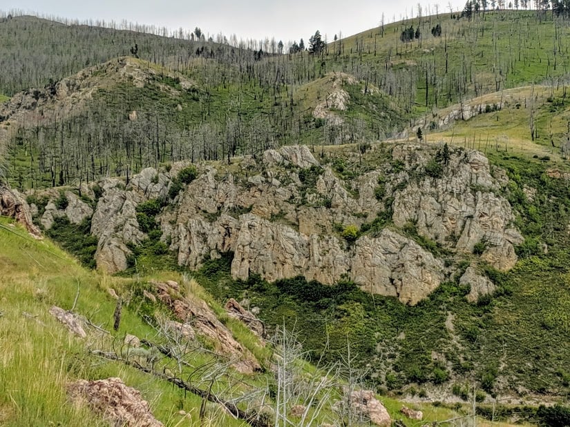 Rock Outcropping Montana Dry Creek Mountain Ranch