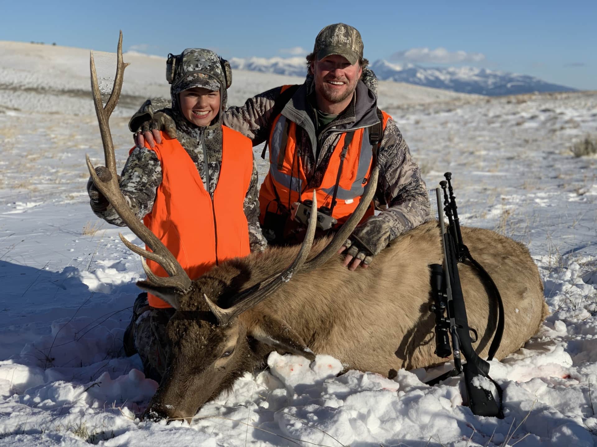 Branif Scott hunting with son