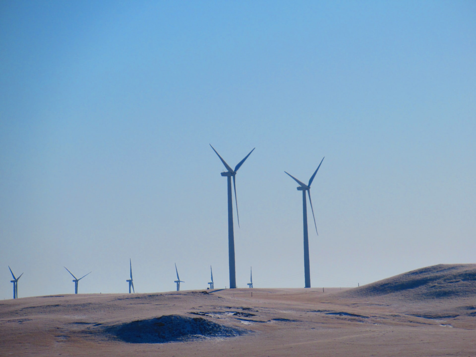 Neighboring Wind Farm Montana Big Country Grass Ranch
