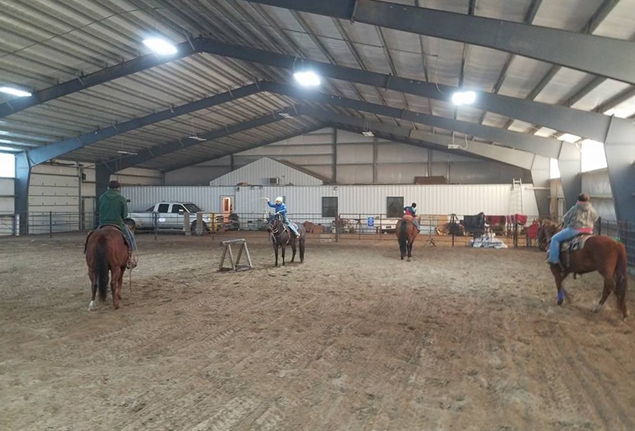 indoor arena south dakota stewart quarter horse cattle ranch