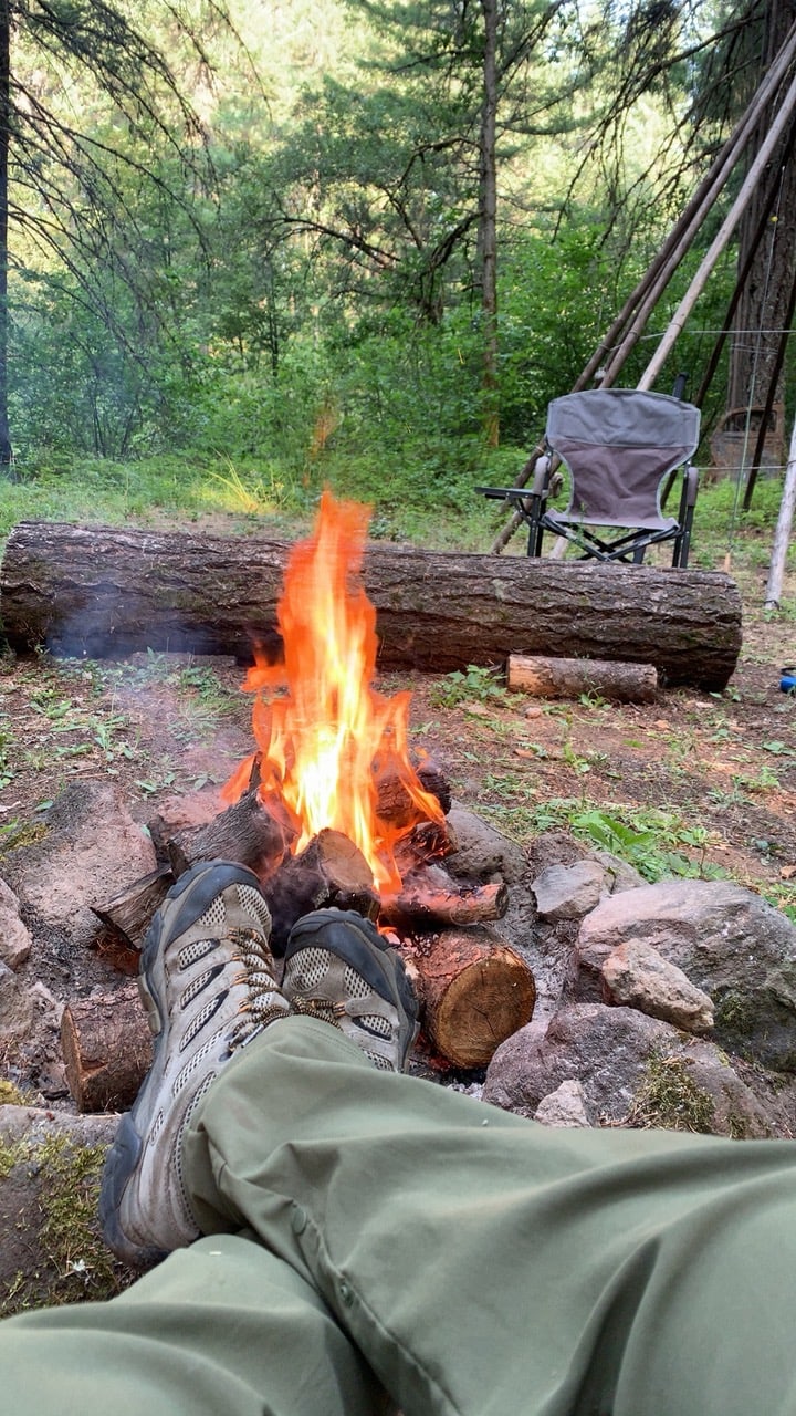 Campfire Washington Husum River Camp