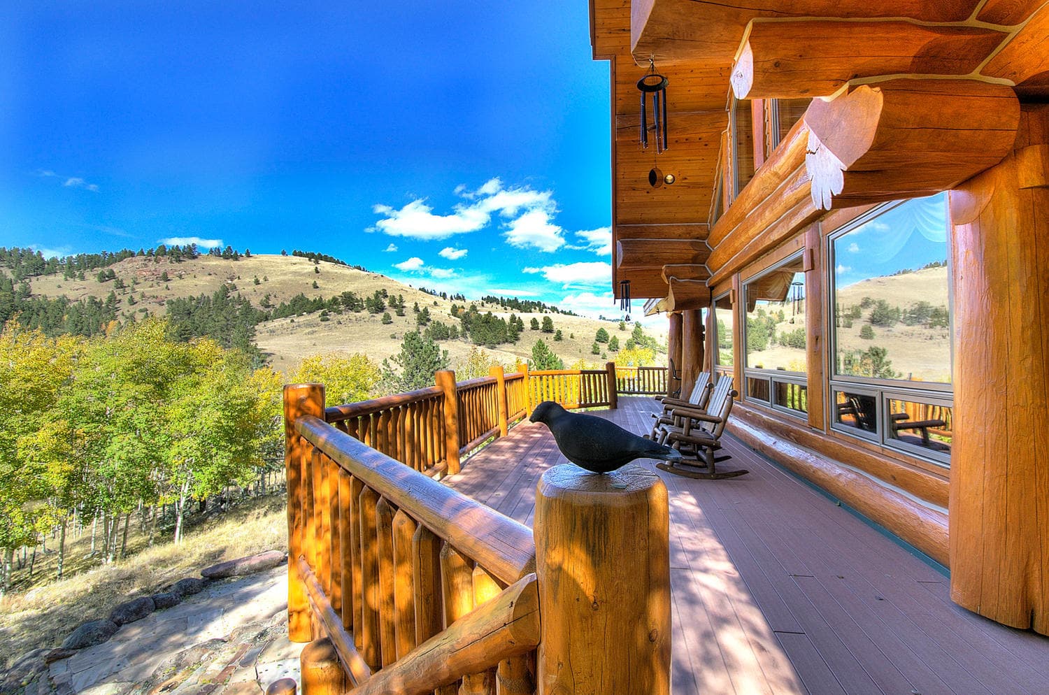 Deck with Views Colorado Circle E Ranch