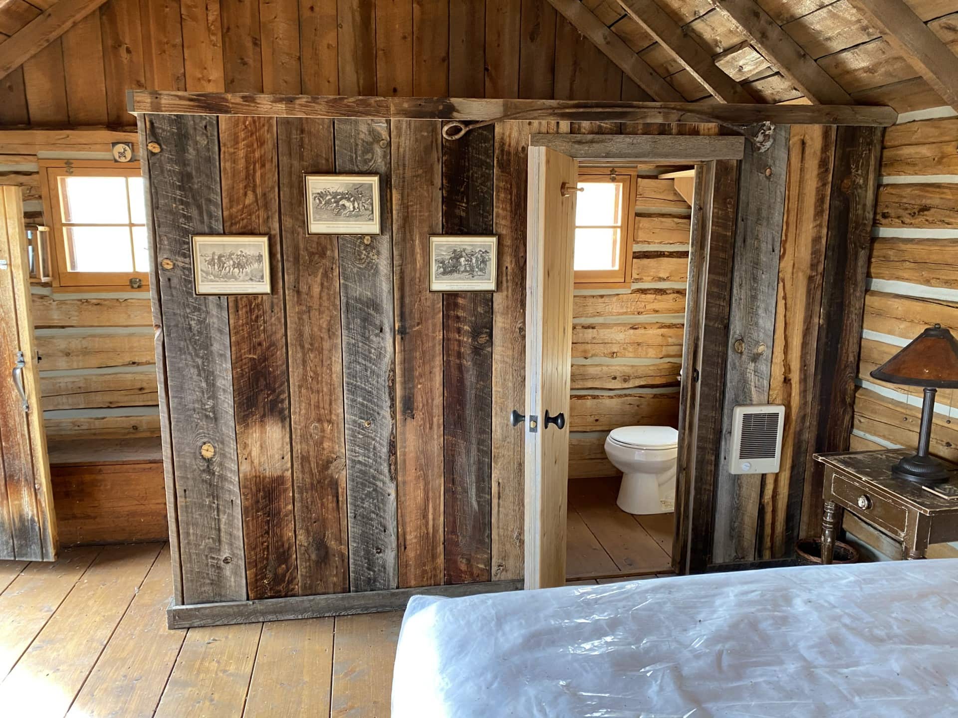 inside guest cabin montana triple s ranch
