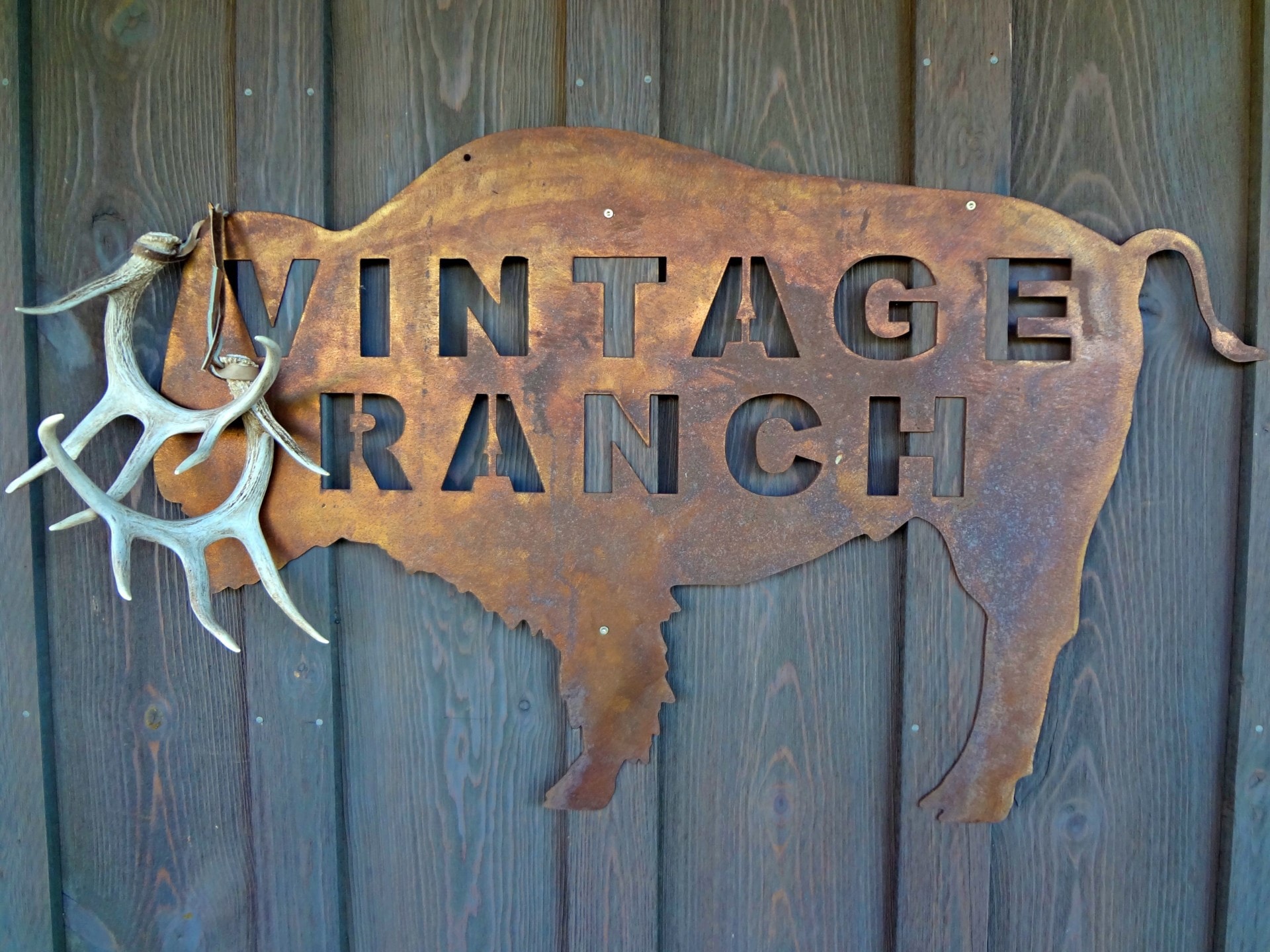 Vintage Sign Wyoming Vintage Ranch