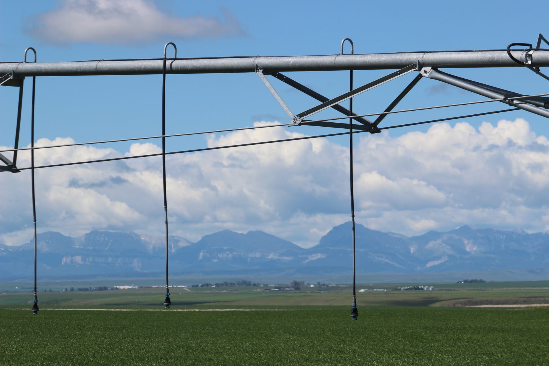 Irrigation Pivots Montana Lake Francis Irrigated Farm