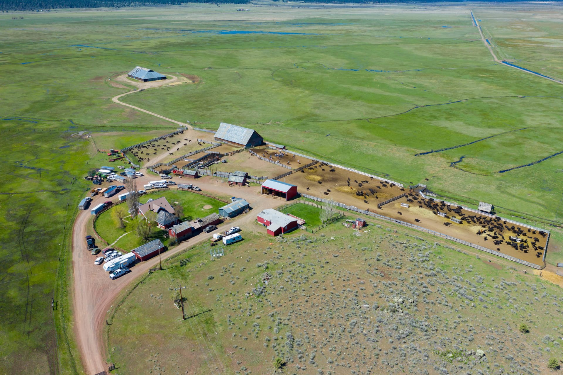 Aerial All Structures Oregon BK Ranch