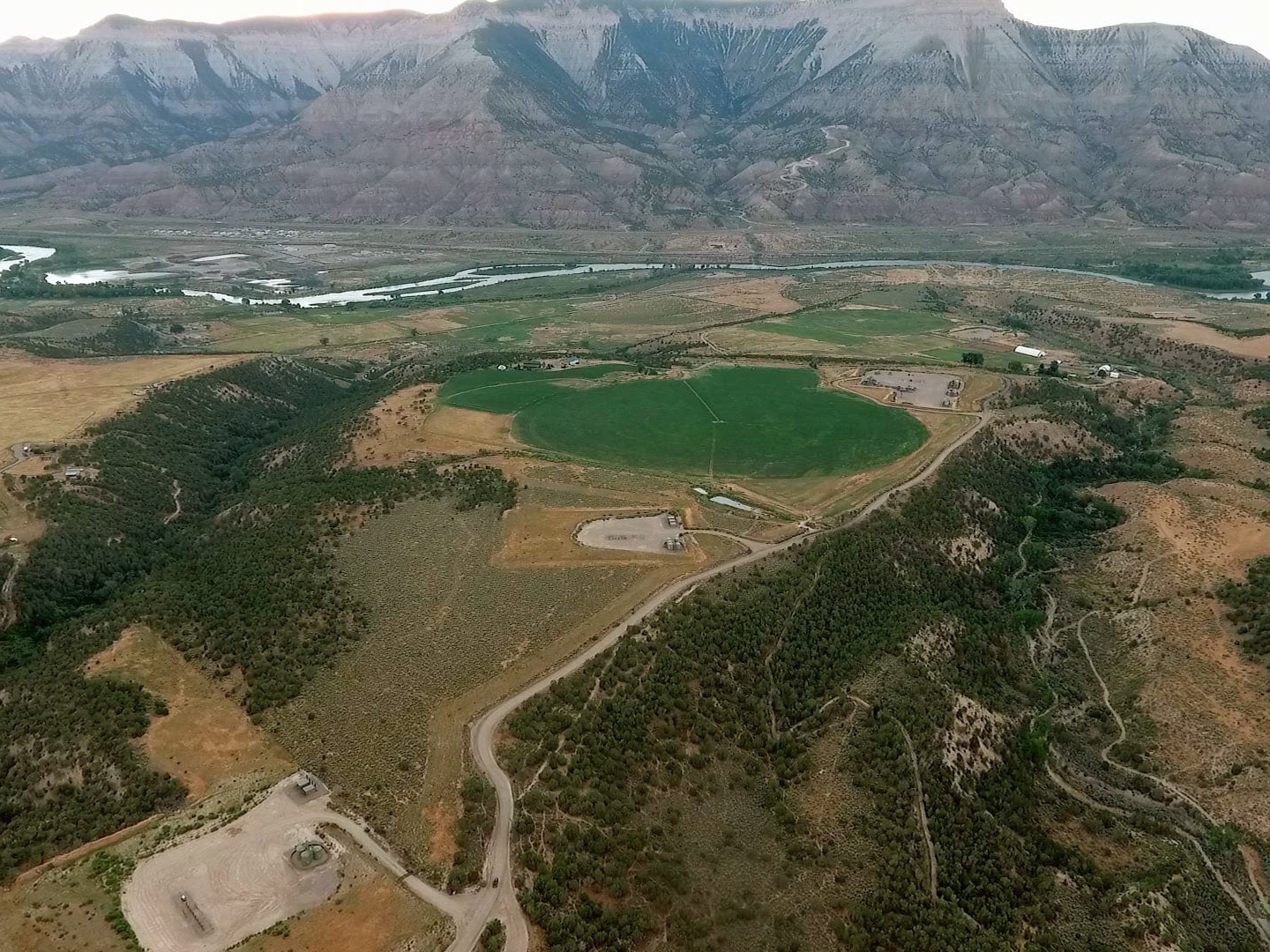 aerial views colorado 4k quater circle ranch