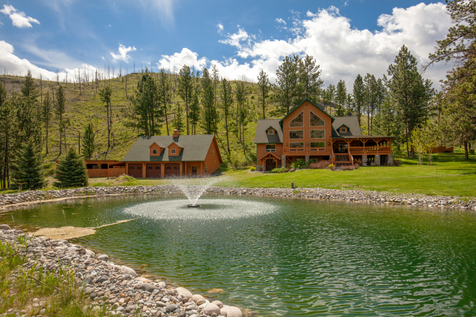 Whispering Creek Ranch Big Timber Montana Home For Sale Fay Ranches
