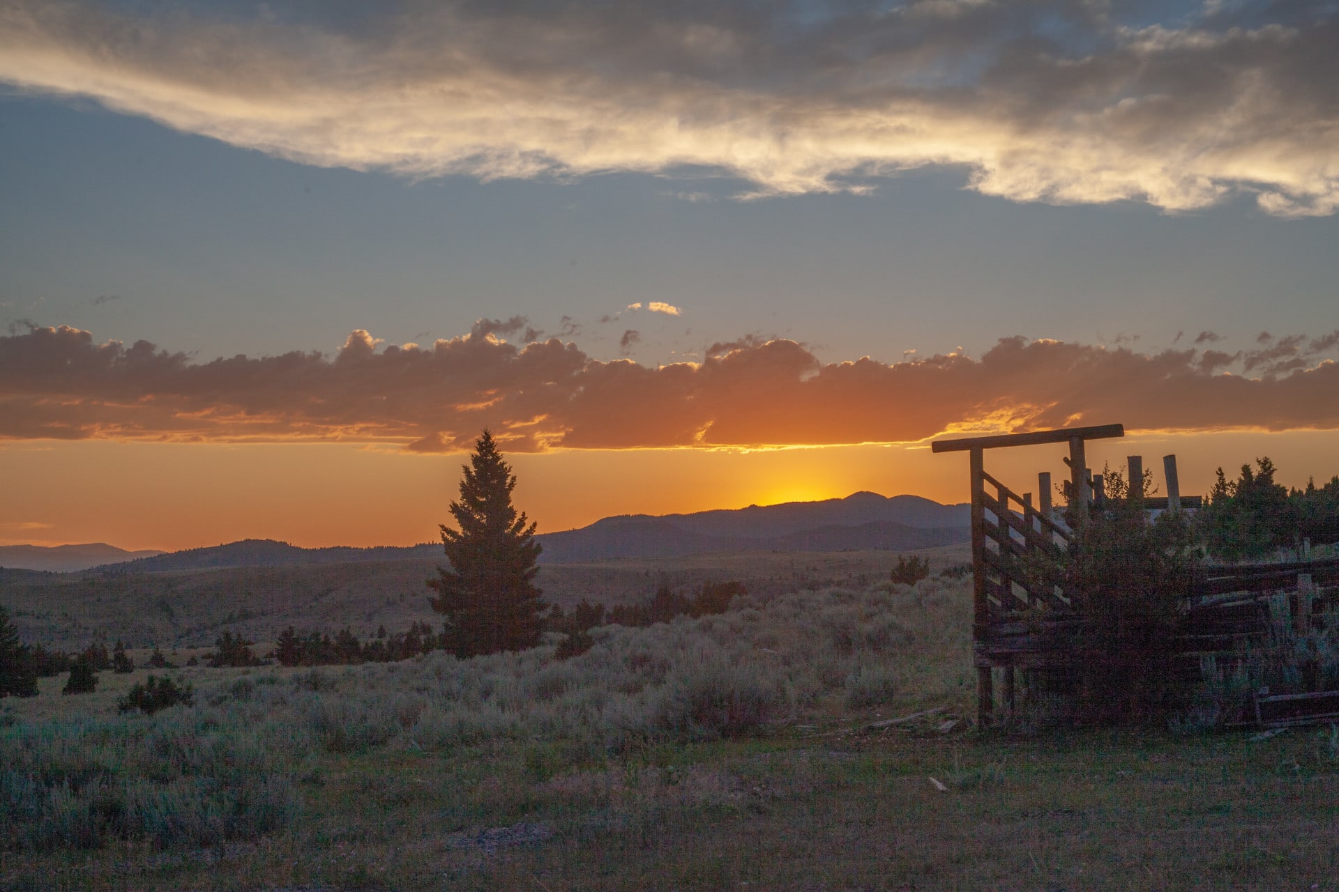 sunset views montana brock creek ranch
