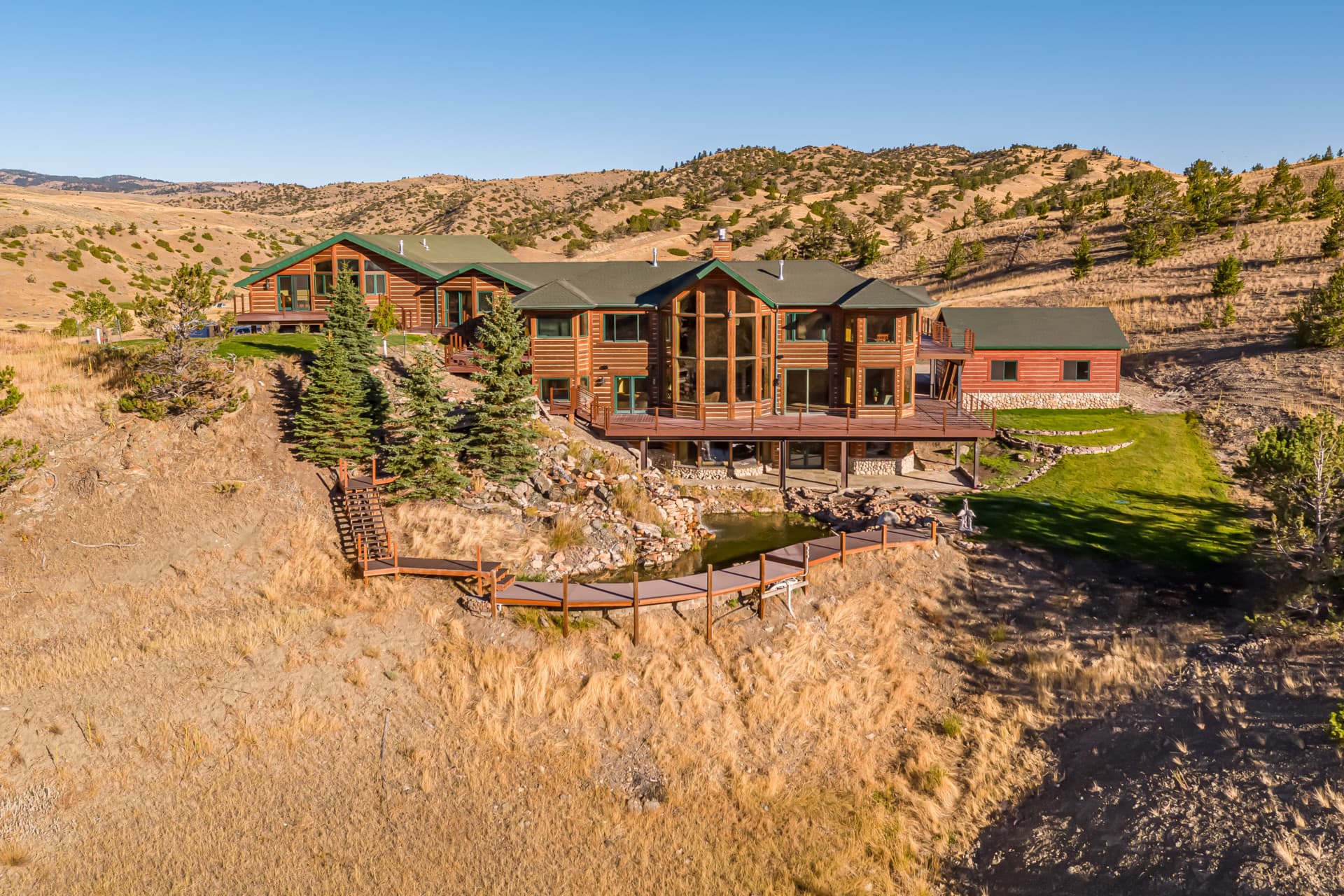 custom home montana paradise view lodge