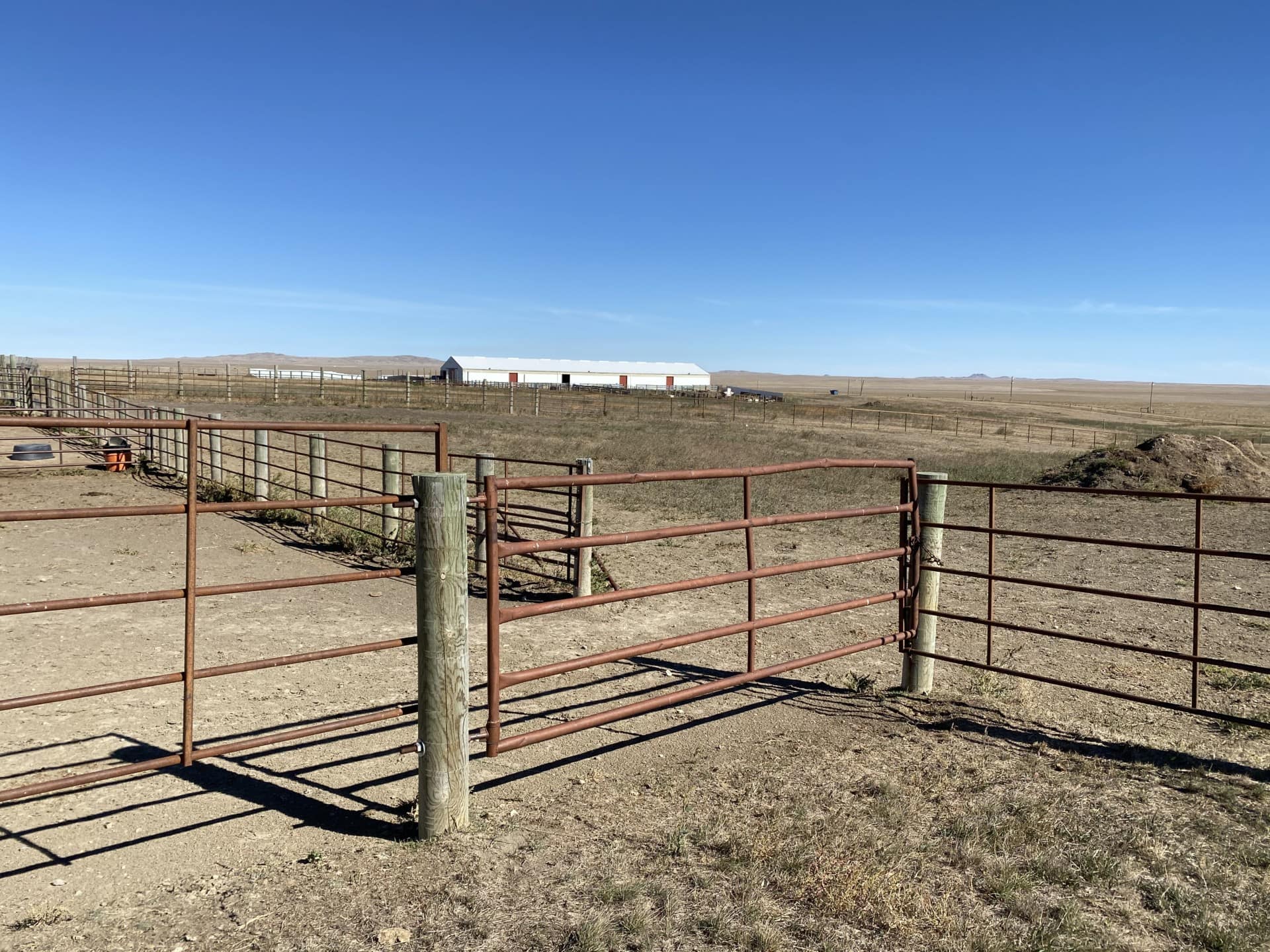 livestock corrals south dakota northern plains grassland cattle ranch