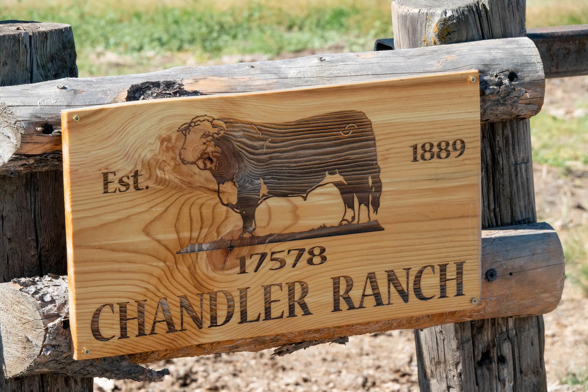 Chandler Ranch Wood Sign Oregon Chandler Hereford Ranch North Unit