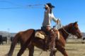 jack bentz eastern oregon ranch sales agent roping on horse
