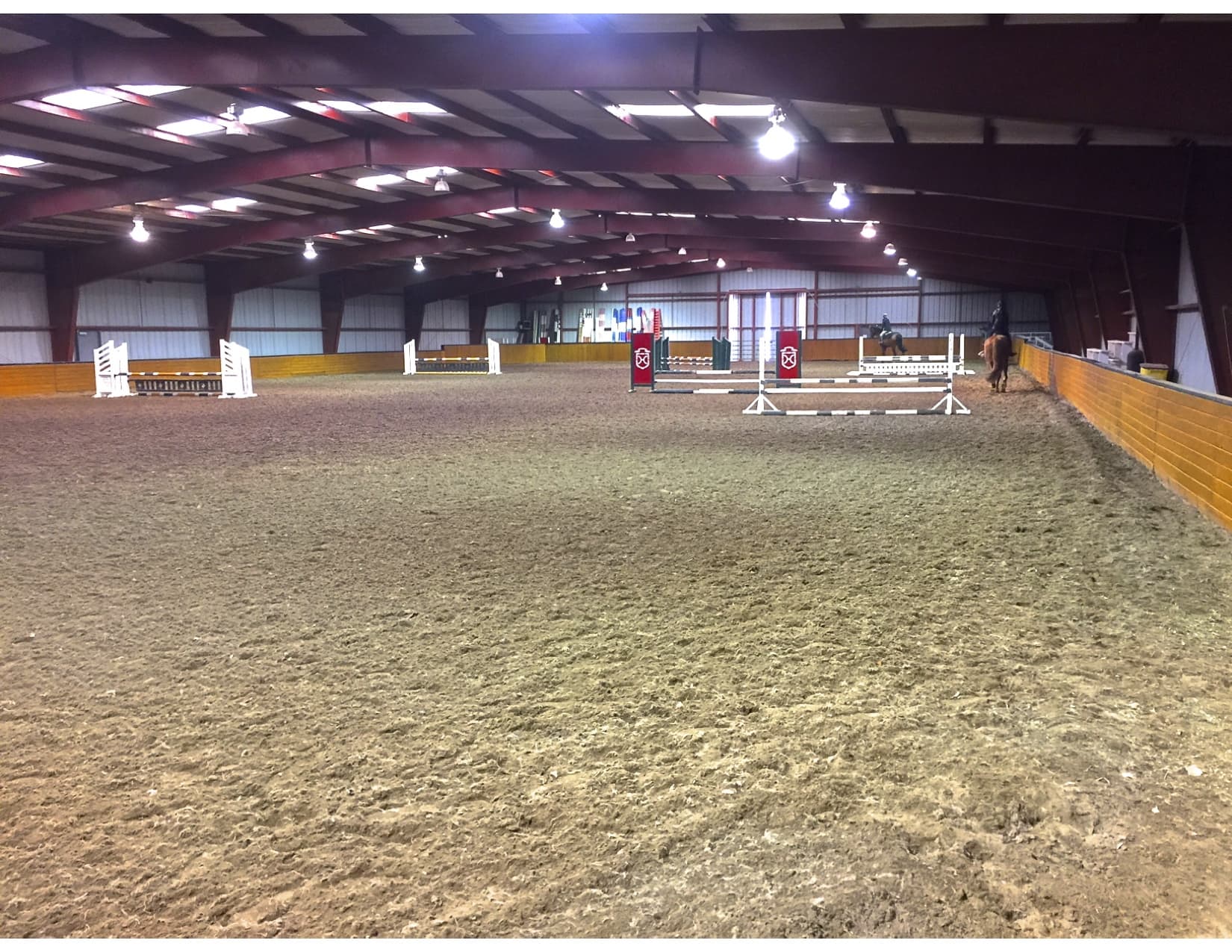 massive indoor arena horses new mexico hipico of santa fe