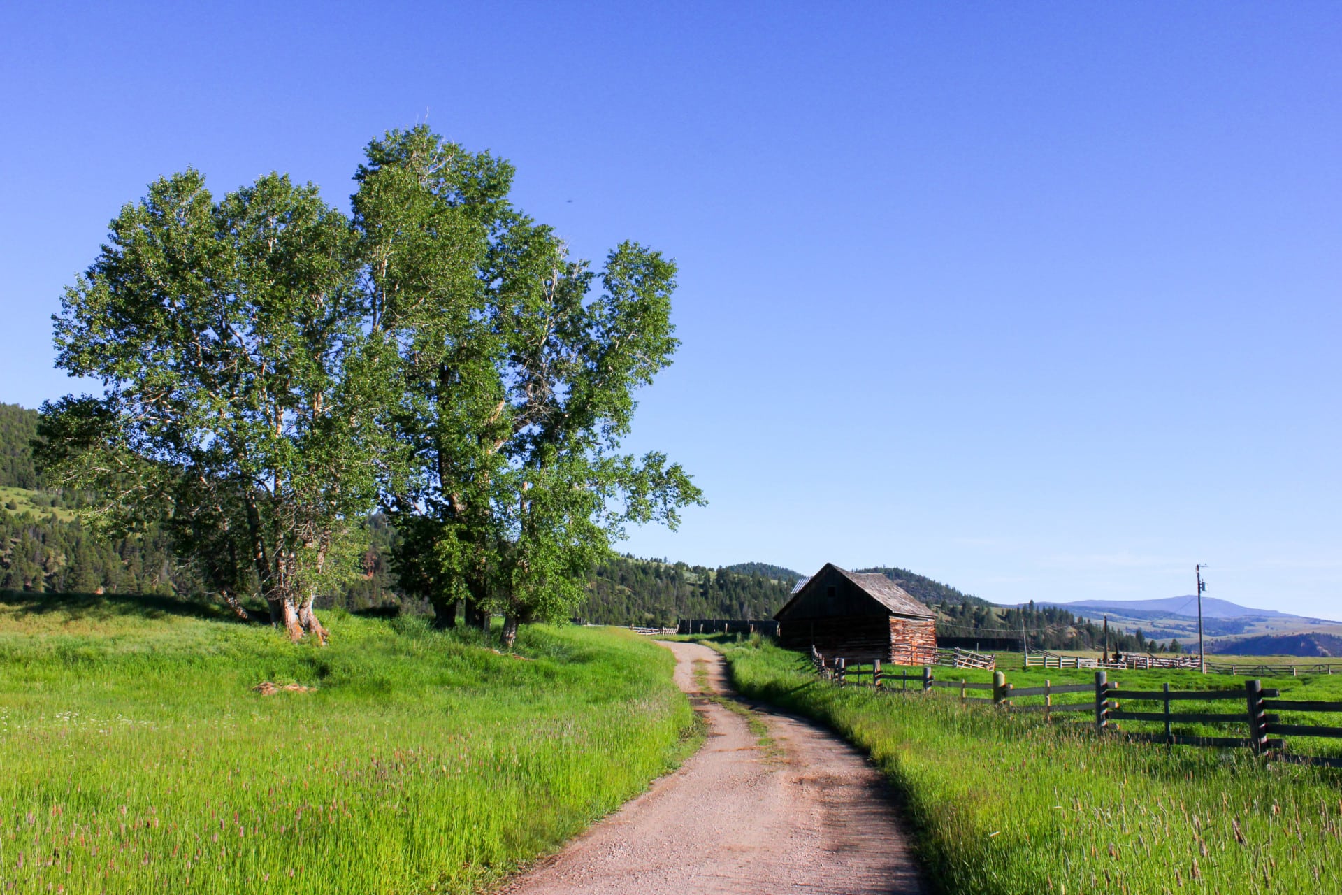 Old Barn Montana Rock Creek Cattle Ranch