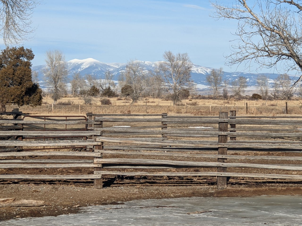 corrals montana Crow Creek Cattle and Hay Ranch Montana