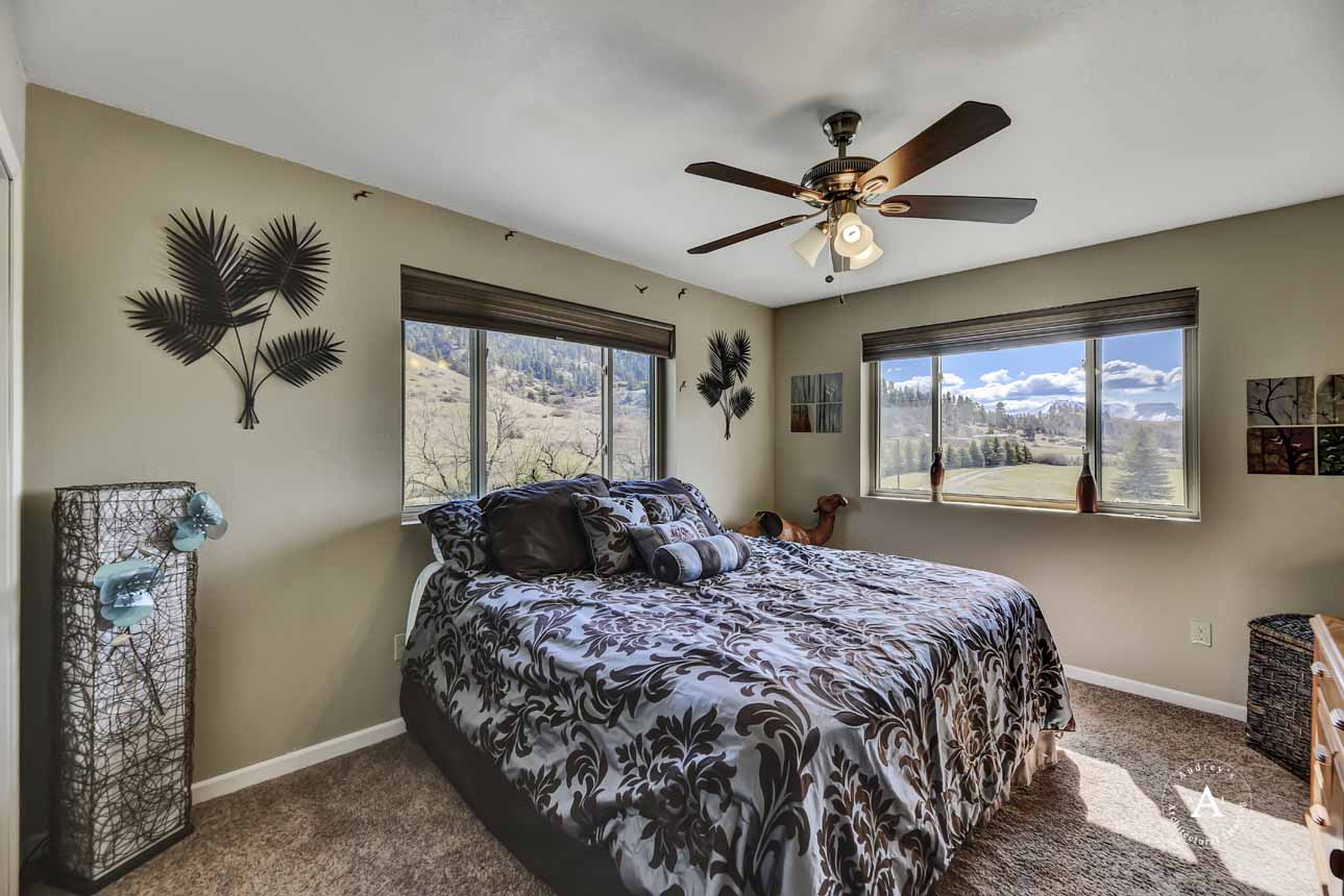 Guest Home Bedroom One Montana Holter Lake Cabin Fay Ranches
