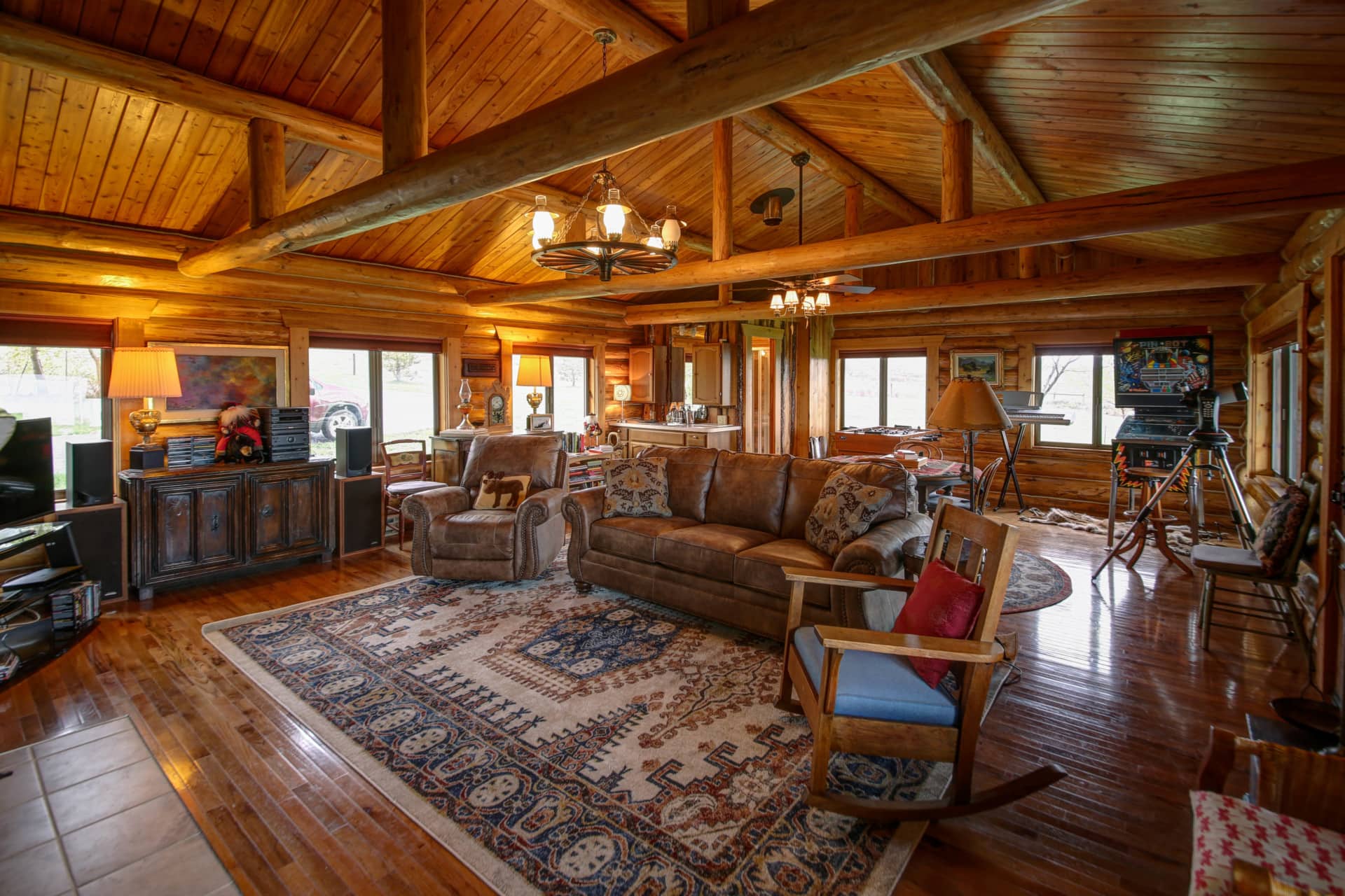 log home montana hyalite view ranch