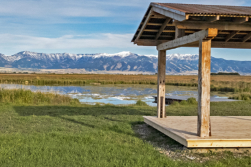 pond pavilion bridger mountains Gallatin Valley Hunting Preserve Montana cover