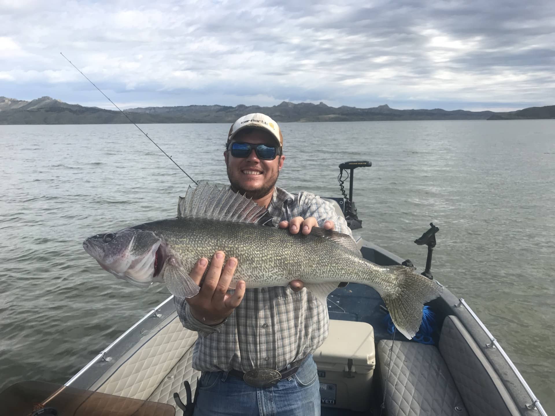Fishing on Fort Peck Lake in Montana for walleye