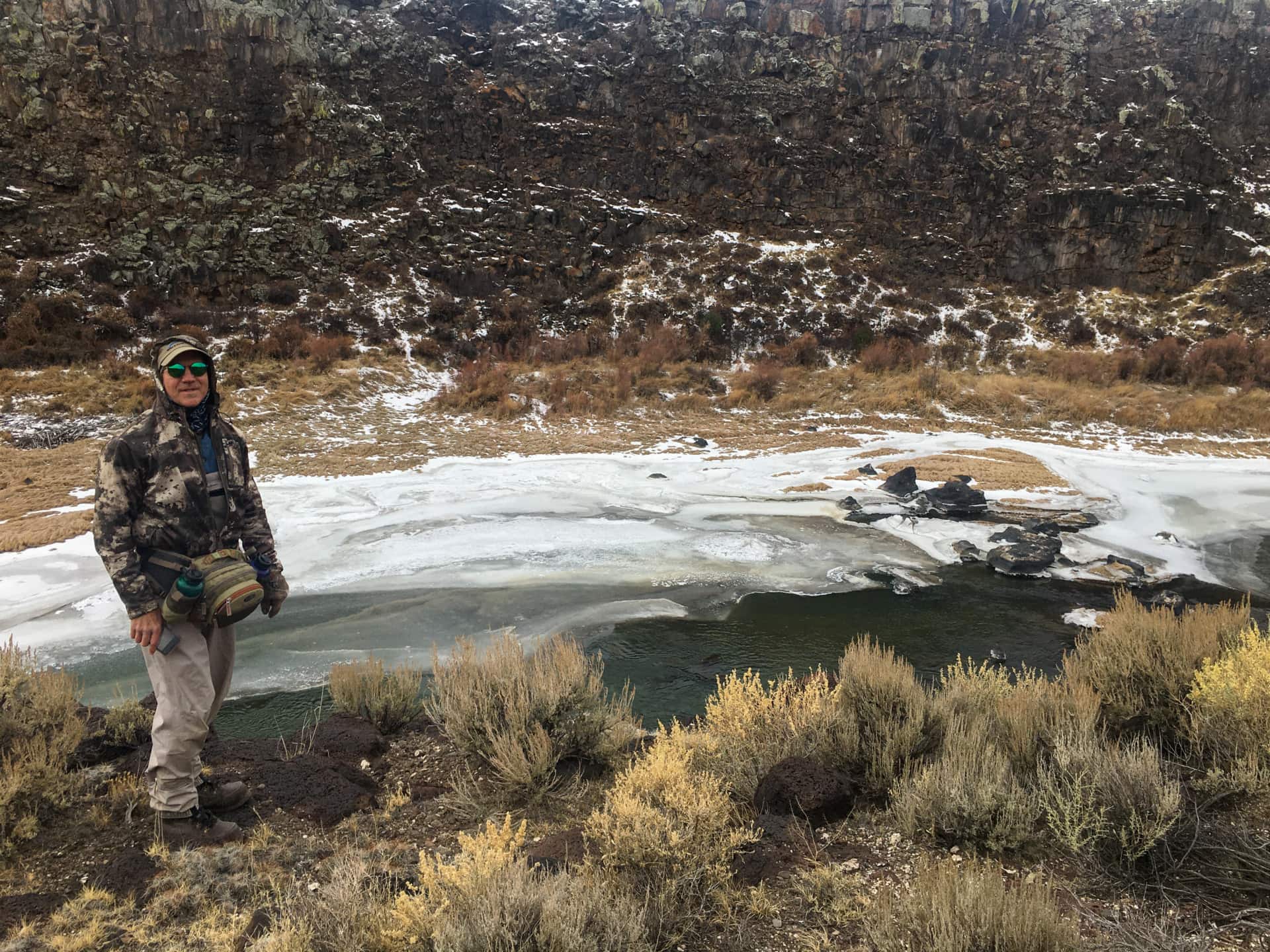 Ice on River Winter on the Rio Grande Coloraod Rio Grande Del Norte Ranch