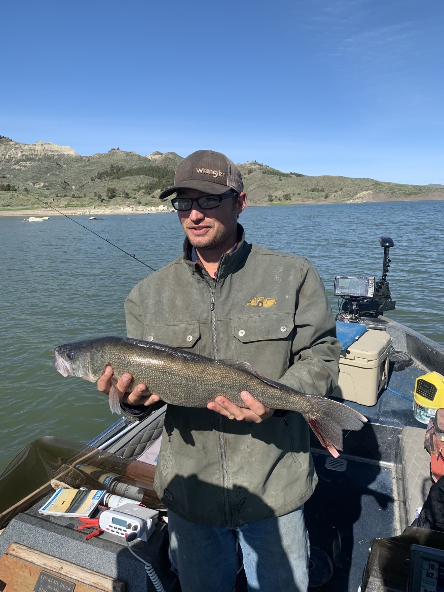 Fishing on Fort Peck lake in montana