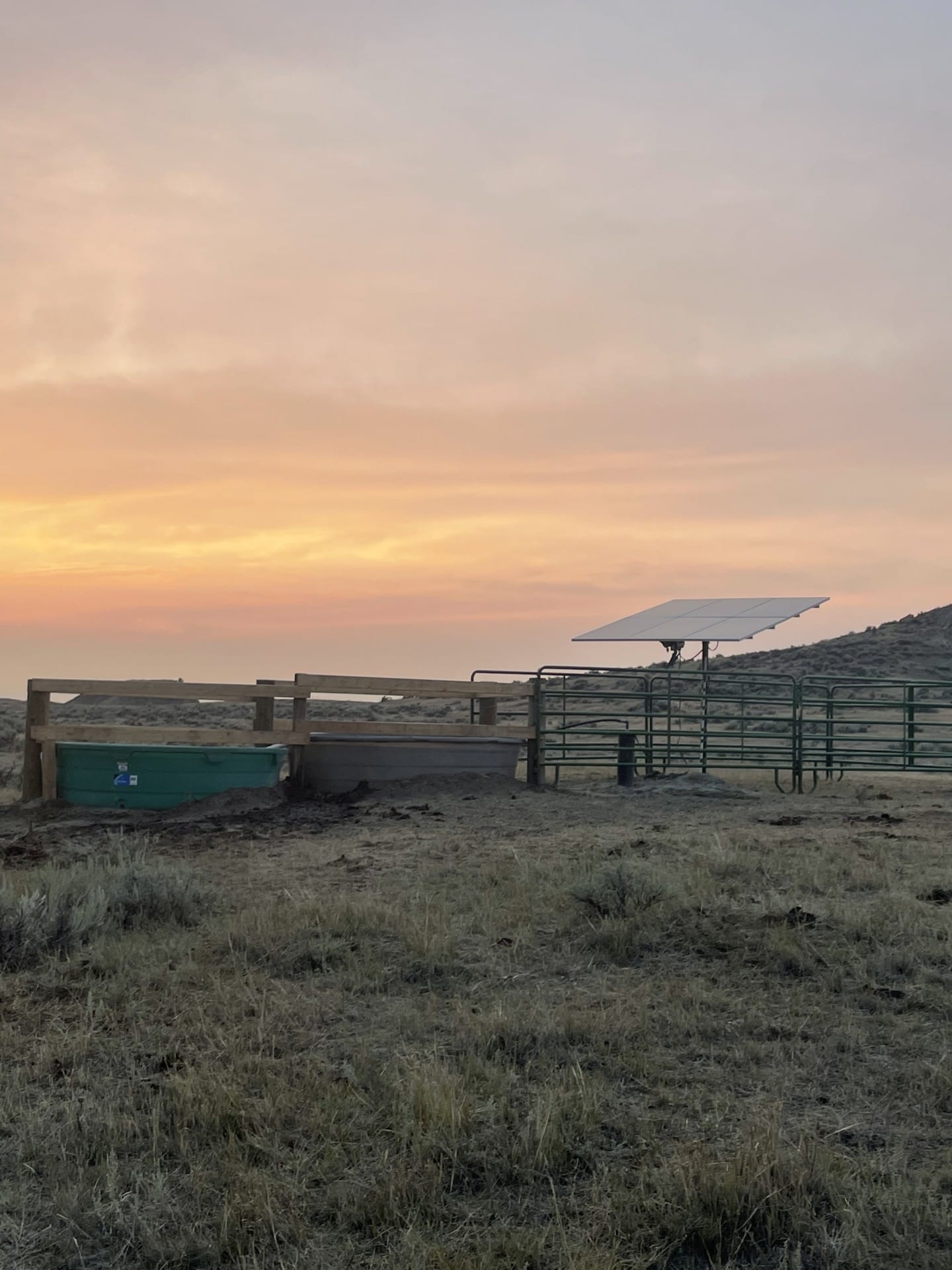 solar well on Montana missouri breaks Snow Creek Ranch