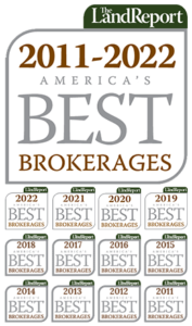 The Land Report awarded Fay Ranches one of America's Best Brokerages 12 years consecutively