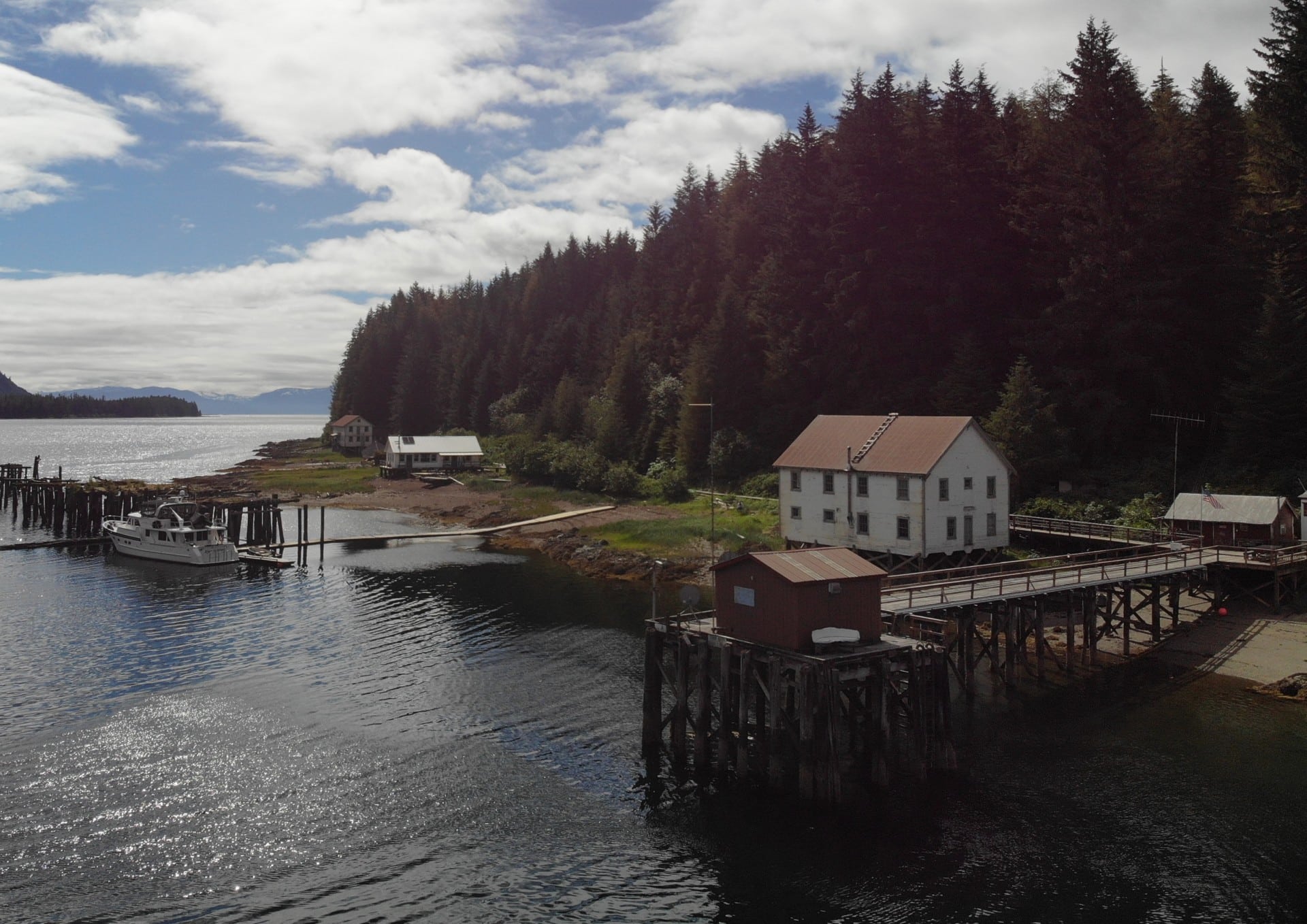 docks and view alaska chatham alaska retreat