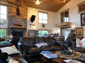 Main lodge living area alaska gold creek lodge