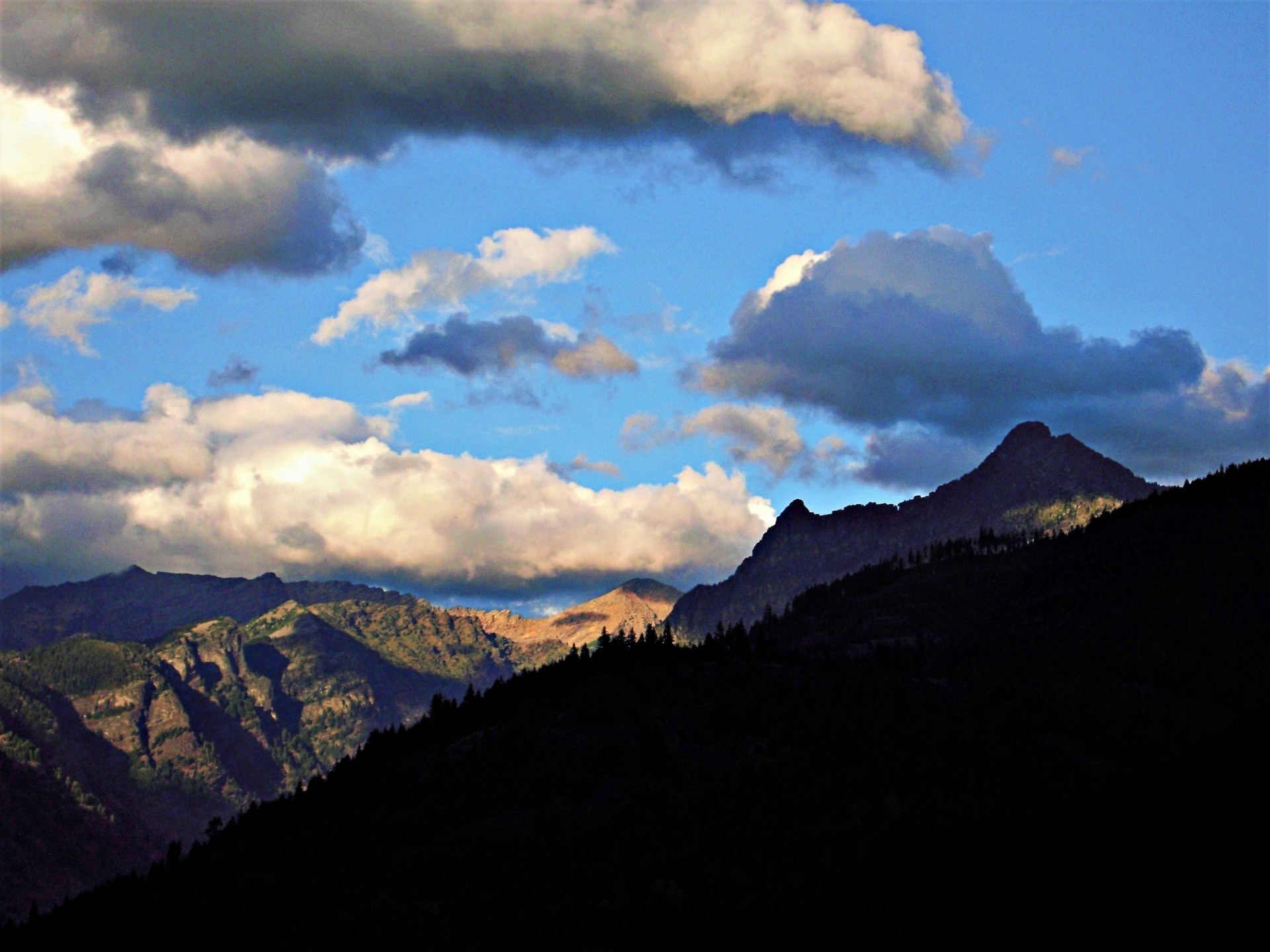 Clouds over the Cabinet Mountains Montana Bull River Paradise