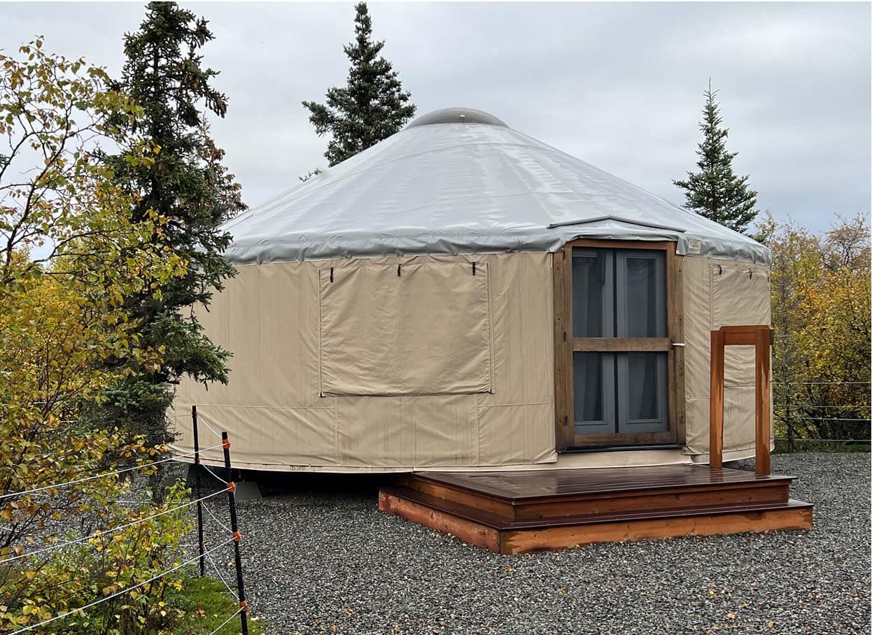 yurt alaska gold creek lodge