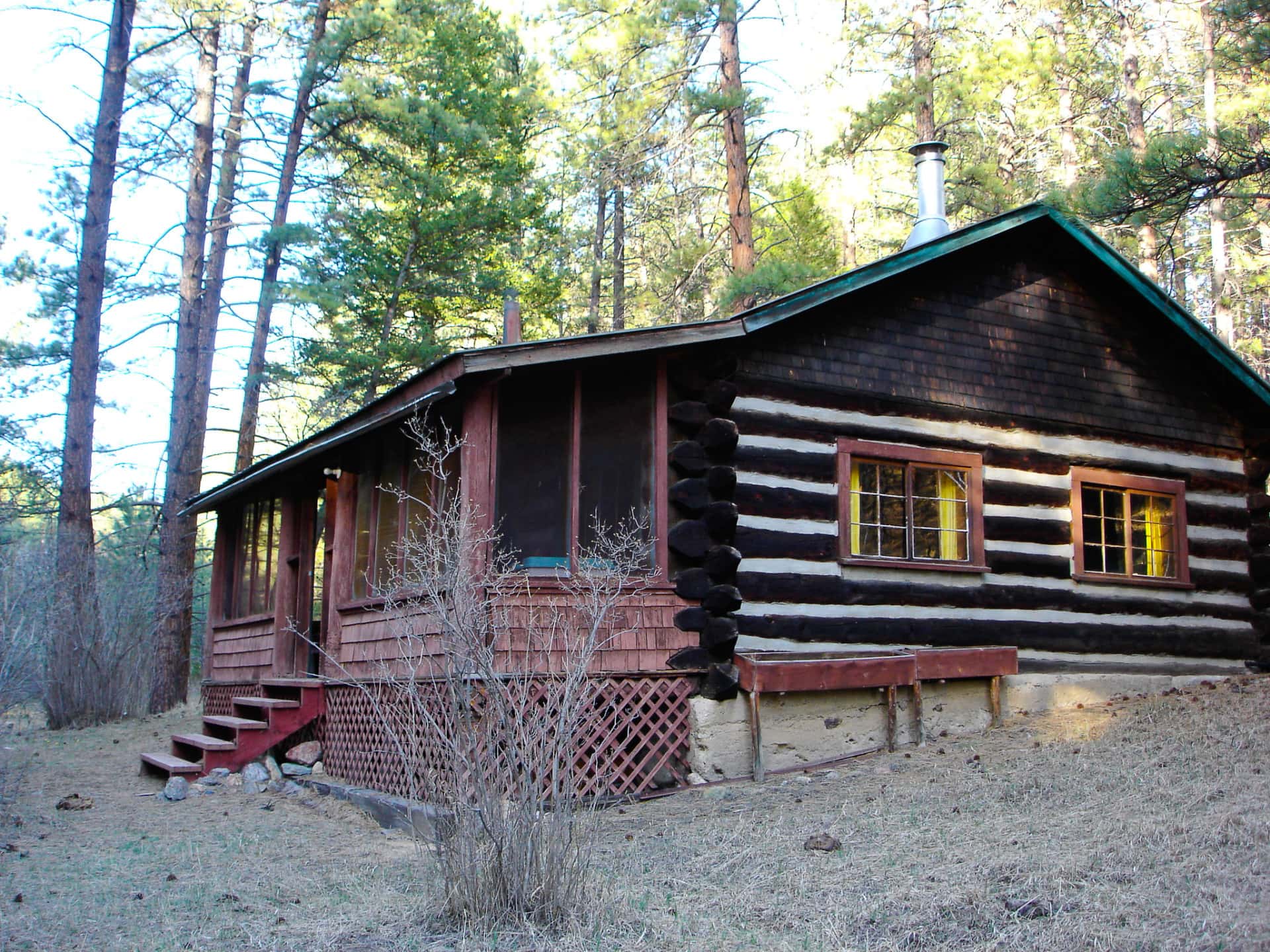 Fall Historic Cabin Montana Rattlesnake Creek Ranch