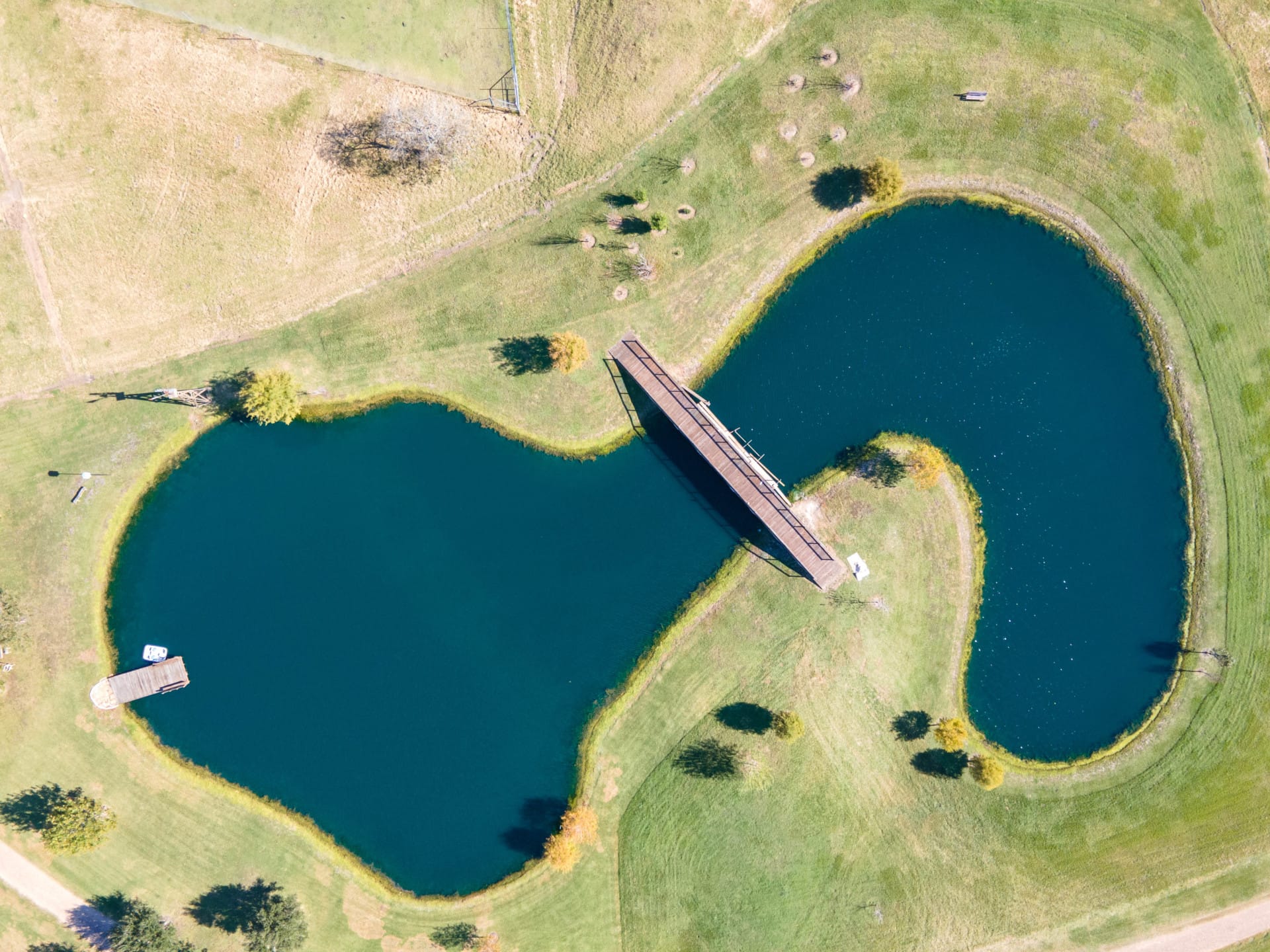aerial pond texas E2 Ranch