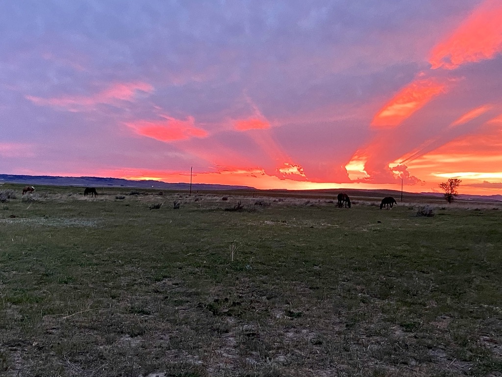 sunset wyoming ef ranch