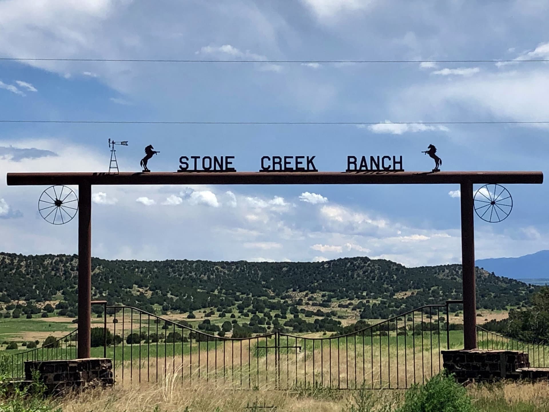 Custom Entrance Scenic Colorado Stone Creek Ranch