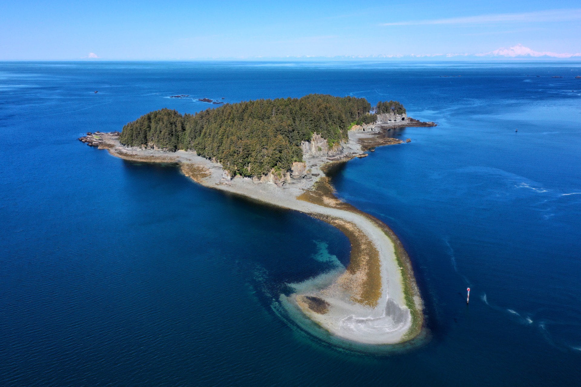 arial alaska passage island
