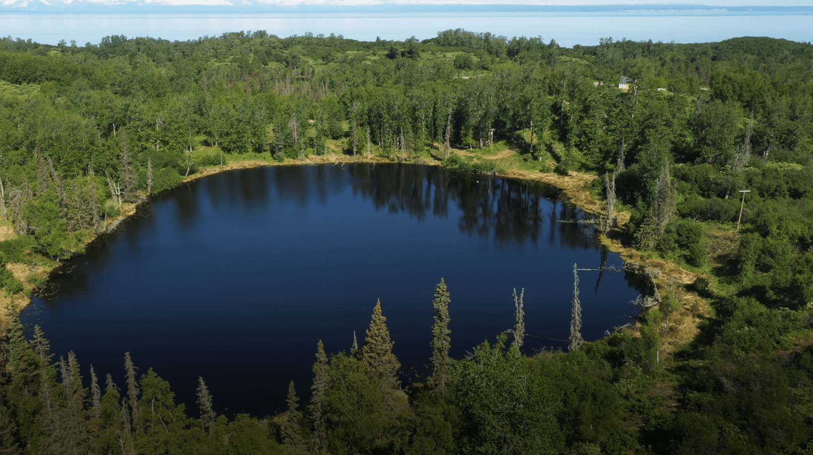 beautiful lake alaska high vista